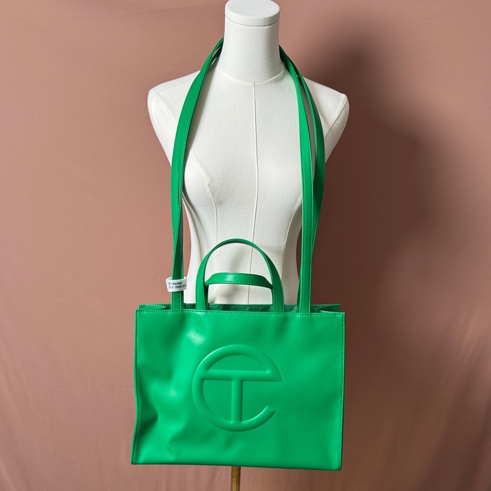 Telfar Vibrant Green Medium Tote Bag